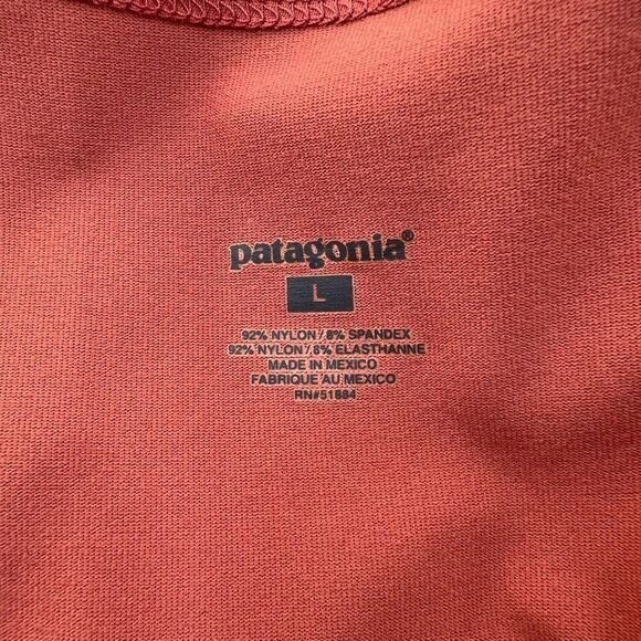 Patagonia Bandha Twist Front Lightweight Dress Rust Red Orange Size Large - Picture 7 of 8